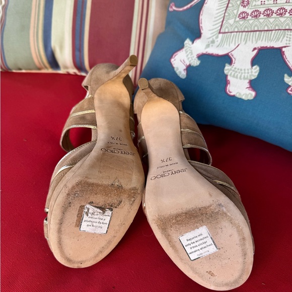 Jimmy Choo Suede Nude platform heels - Picture 9 of 11